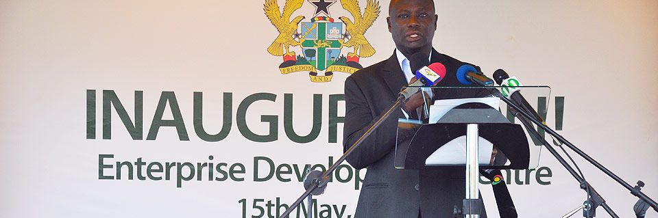 Delivering Inaugural Address a